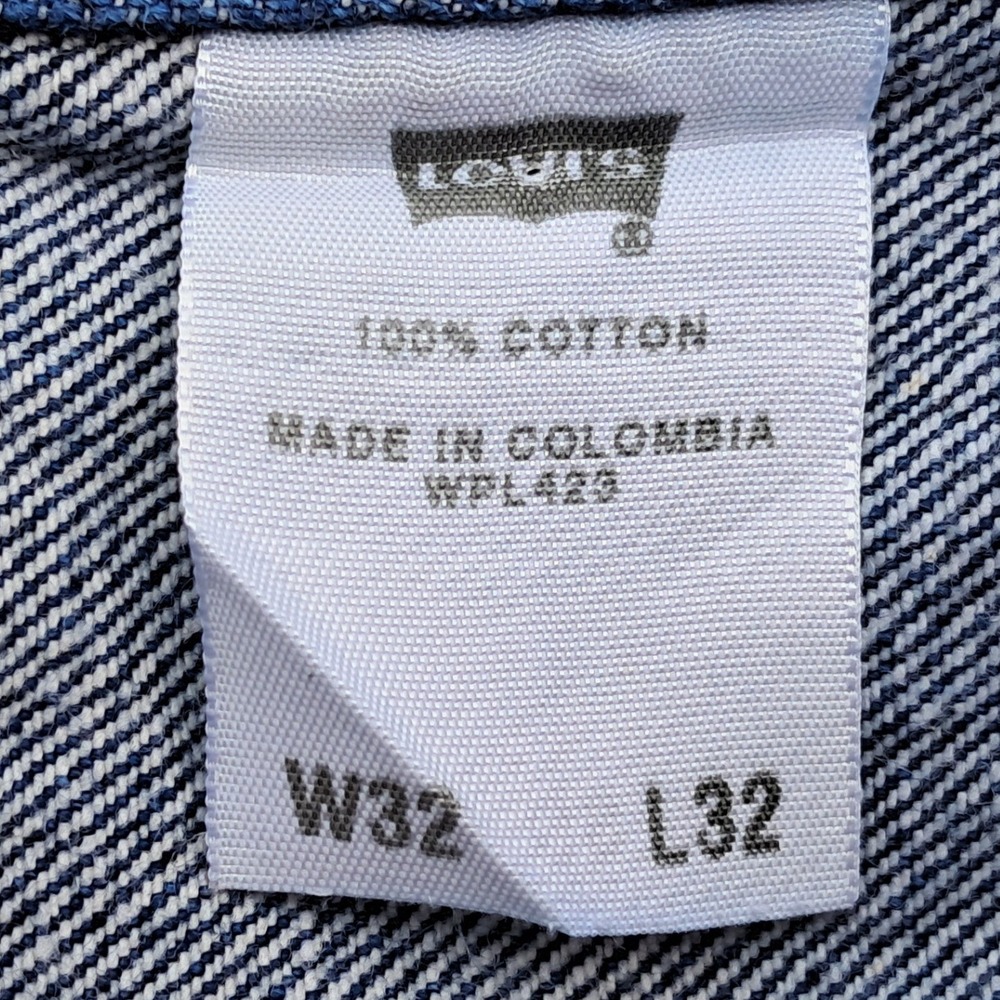 Levi's 501-0115 Men's 32x32 Straight Leg Button Fly Jeans Medium Wash Blue 2003 - Picture 6 of 13